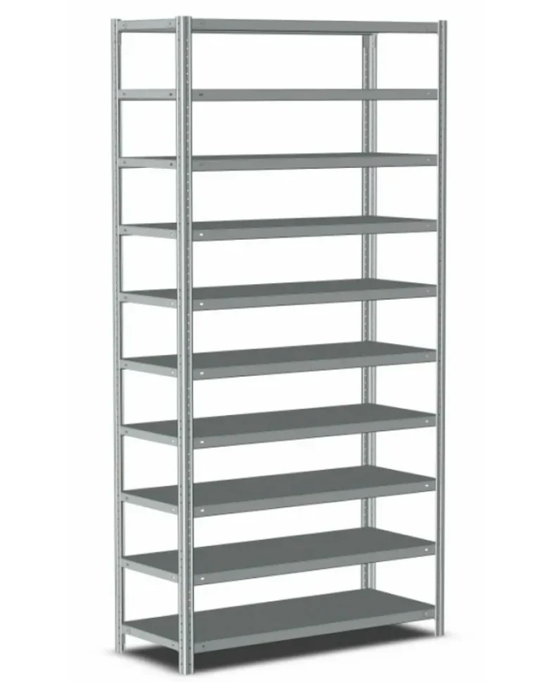 Стеллаж металлический Титан МС-500 1800х1000х600 10 полок Стеллаж металлический Титан МС-500 1800х1000х600 10 полок