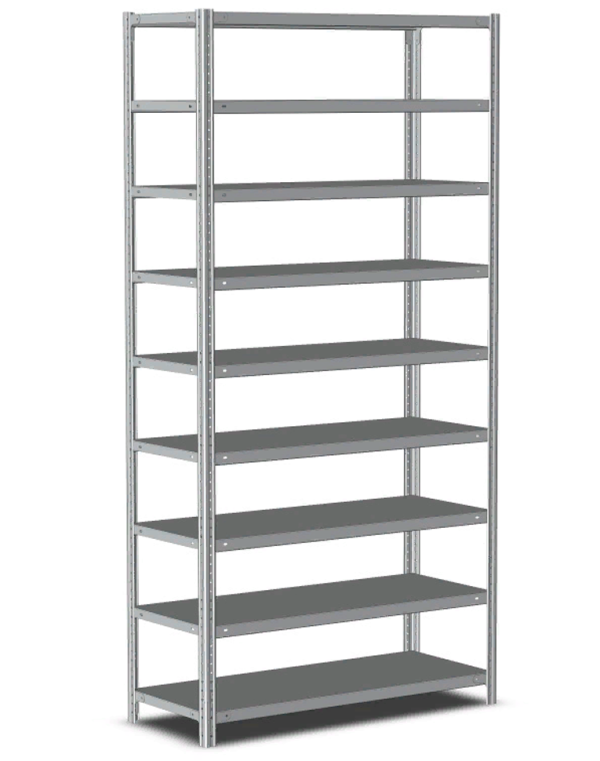 Стеллаж металлический Титан МС-500 2500х1500х400 9 полок