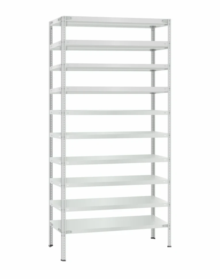 Стеллаж металлический Титан МС-500 3000х1000х500 10 полок Стеллаж металлический Титан МС-500 3000х1000х500 10 полок